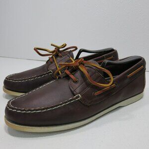 Bass Seabound Leather Men's Nautical Casual Deck Boat Shoes Footwear Sz 11 M